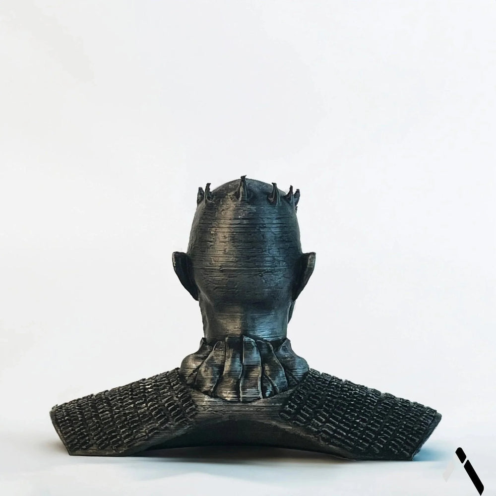 Night King Bust Sculpture | Dark Matte Charcoal | Game of Thrones Collectible