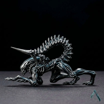Xenomorph Queen Stalking Pose Figurine | Gunmetal Grey Resin | Alien Collectible India