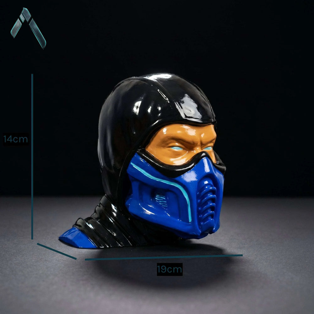 Sub-Zero Headphone Stand Mortal Kombat Ninja Bust Gaming | Archadia