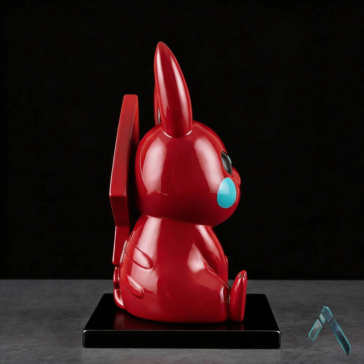 Pikachu Remix Sculpture | Crimson Red Gloss | Limited Edition Pokemon Collectible India