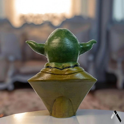 Yoda Bust Sculpture Green Jedi Master Star Wars Collectible | Archadia