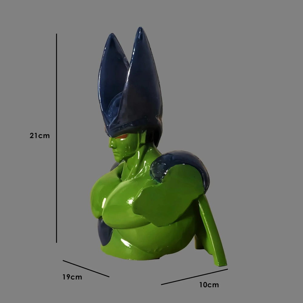 Cell Perfect Form Bust | Gloss Green & Blue | Dragon Ball Z Collectible India