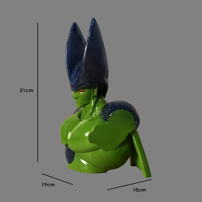 Cell Perfect Form Bust | Gloss Green & Blue | Dragon Ball Z Collectible India
