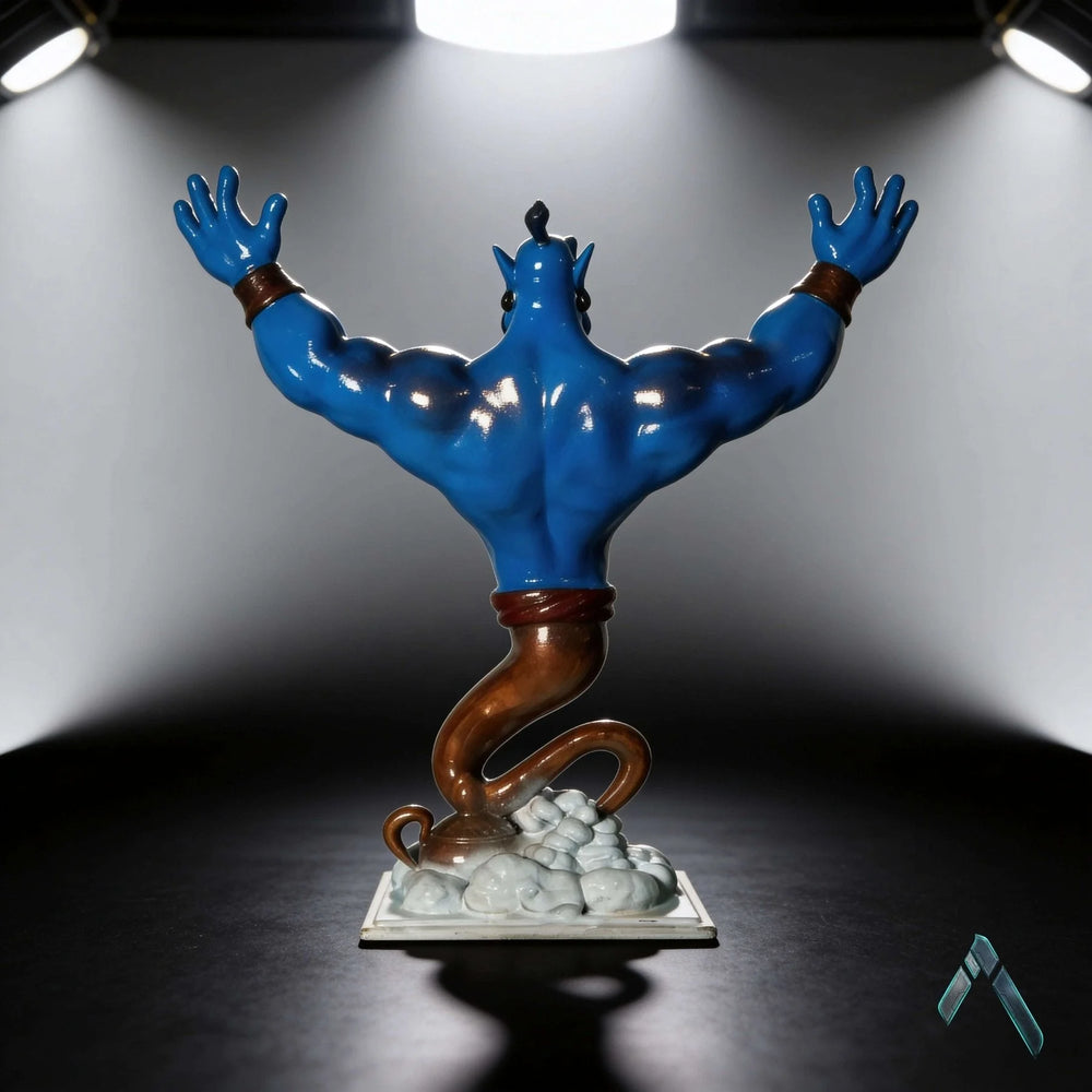 Genie Aladdin Figurine | Glossy Blue Resin | Disney Pop Culture Collectible India