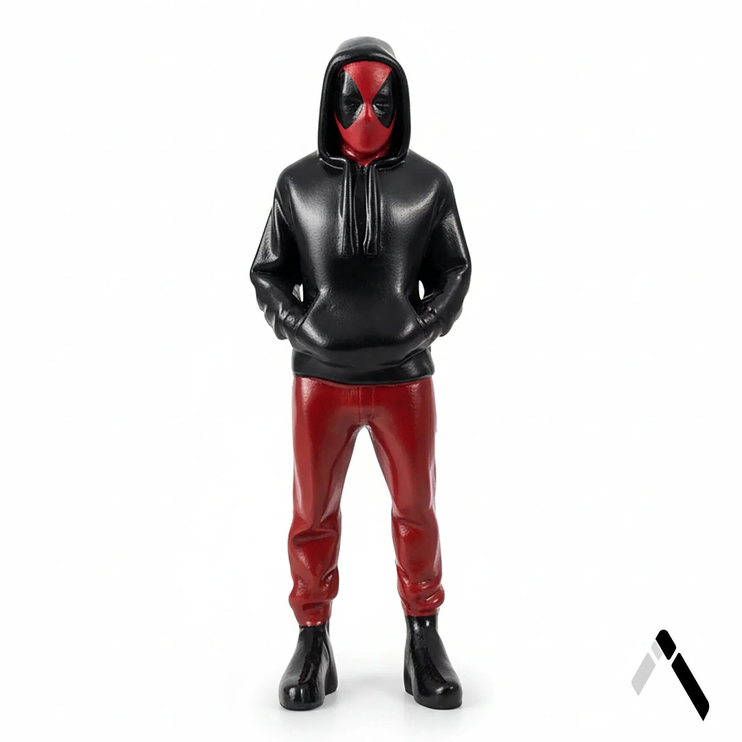 Deadpool Hoodie Incognito Figurine | Matte Black & Red | Marvel Collectible India