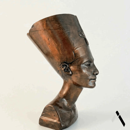 Nefertiti Bust Sculpture Queen of Egypt Ancient Amber Finish | Archadia
