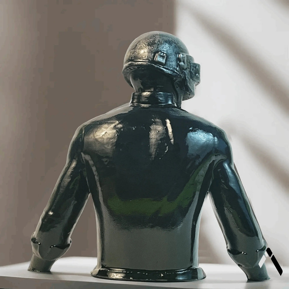 PUBG Lone Survivor Statue Matte Black Gaming Collectible | Archadia