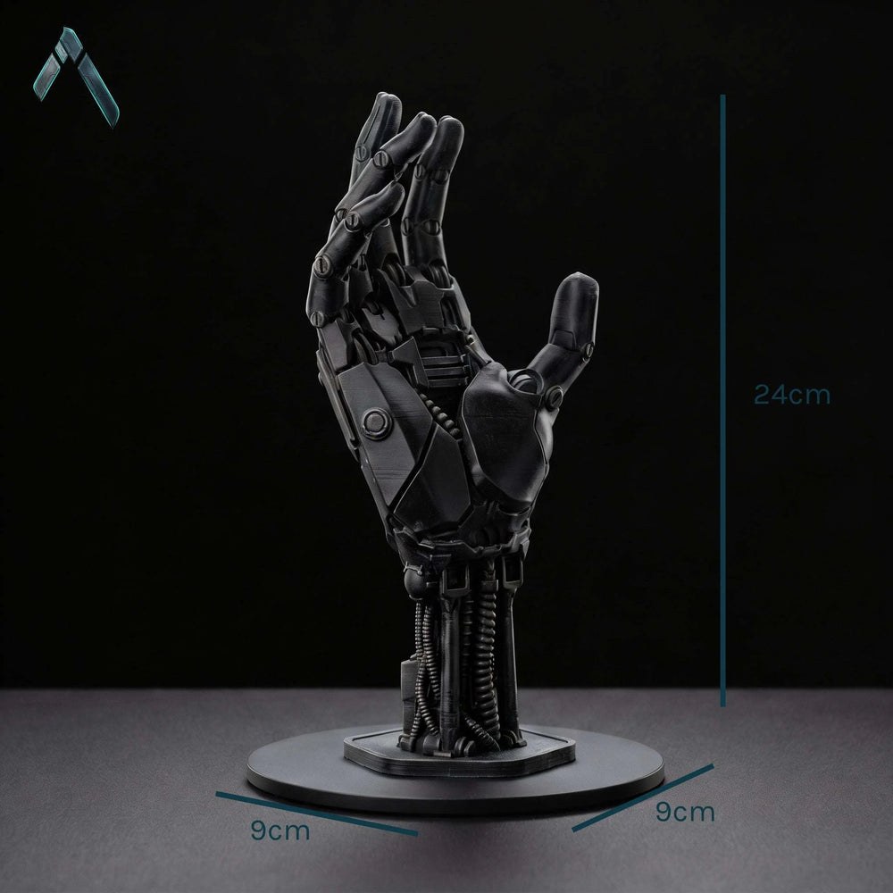 Robotic Hand Controller Stand Matte Black | Premium Sculpted | Gaming Collectible