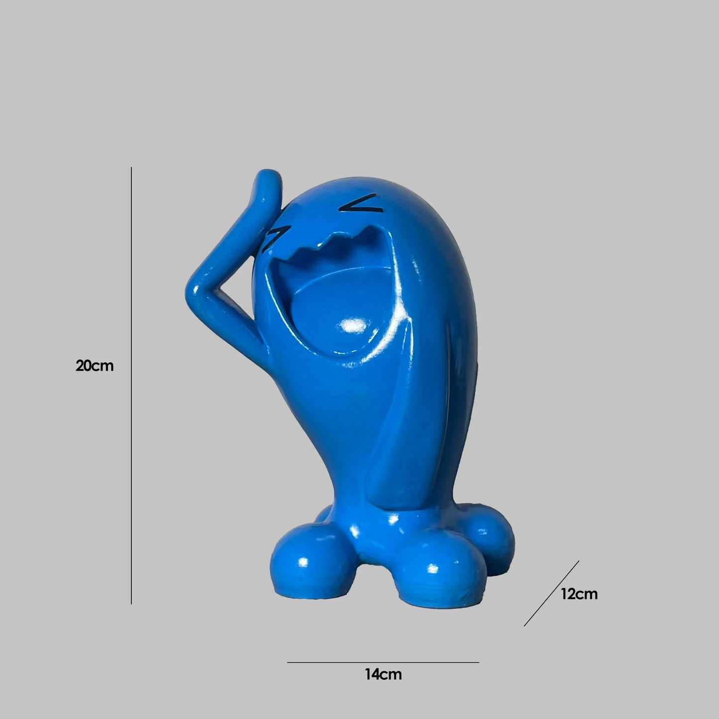 Wobbuffet Pokemon Statue Blue Gloss Funny Pose Collectible | Archadia