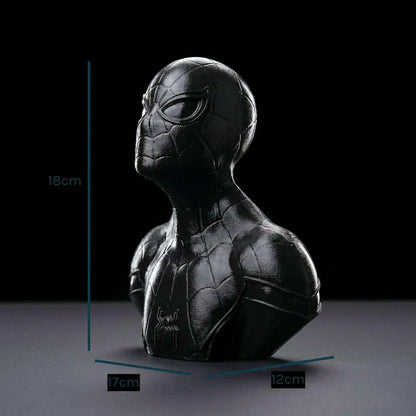 Spider-Man Black Suit Bust Sculpture Dark Web Noir Collectible | Archadia