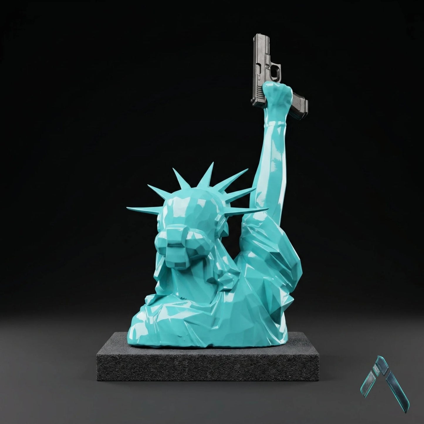 Statue of Liberty Remix Sculpture | Teal Gloss Finish | Pop Culture Collectible India