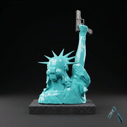 Statue of Liberty Remix Sculpture | Teal Gloss Finish | Pop Culture Collectible India