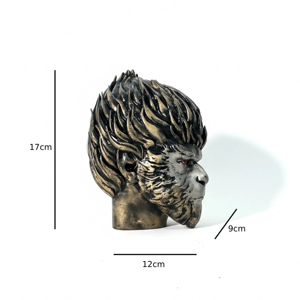 Black Myth Wukong Head Bust | Dark Bronze Finish | Gaming Pop Culture Collectible