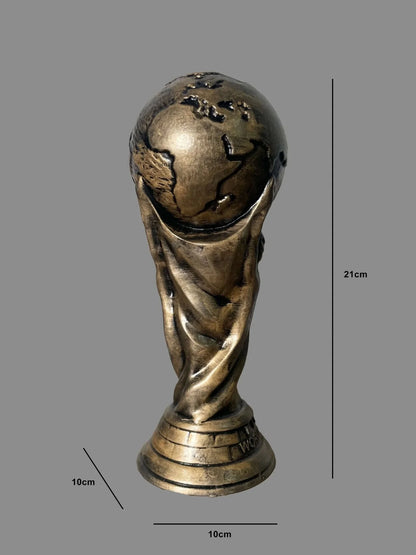 FIFA World Cup Trophy Scale Model | Antique Bronze | Football Collectible India