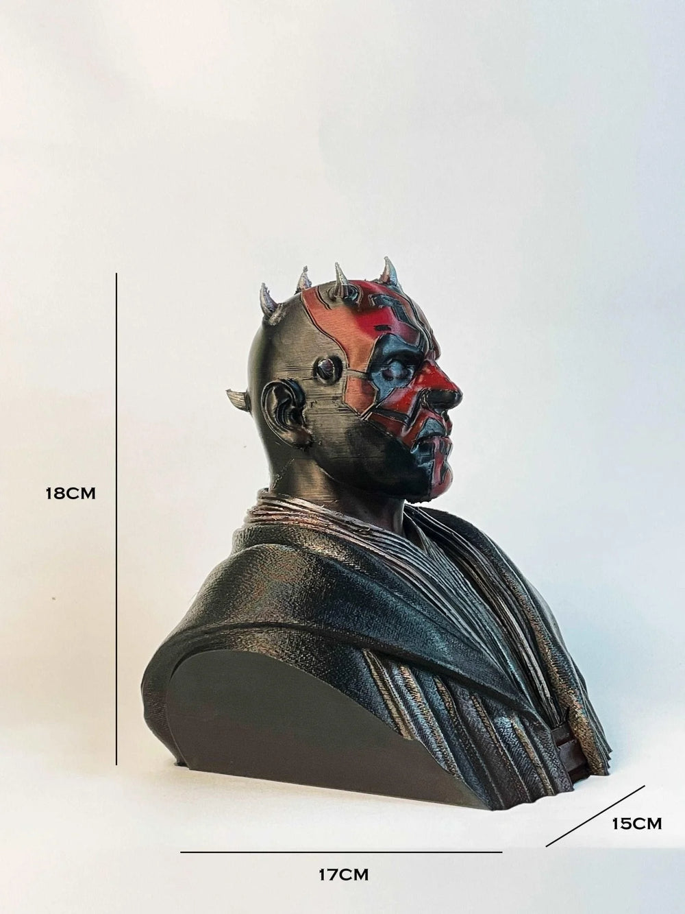 Darth Maul Bust Sculpture | Hand-Painted | Star Wars Sith Collectible India