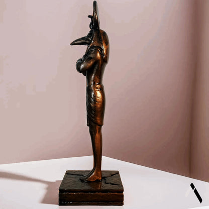 Khonshu Moon Knight Statue | Antique Bronze Egyptian God | Archadia