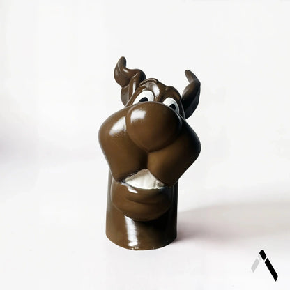Scooby-Doo Head Sculpture Brown Gloss Cartoon Collectible | Archadia