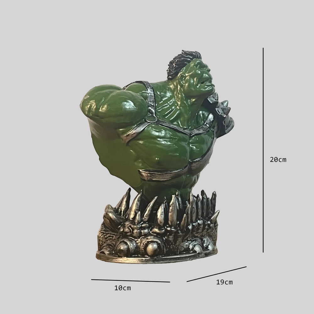 Gladiator Hulk Ragnarok Bust | Armored Arena Warrior Statue | Archadia