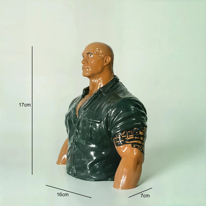 Dwayne The Rock Jumanji Bust Sculpture Muscular Bravestone | Archadia
