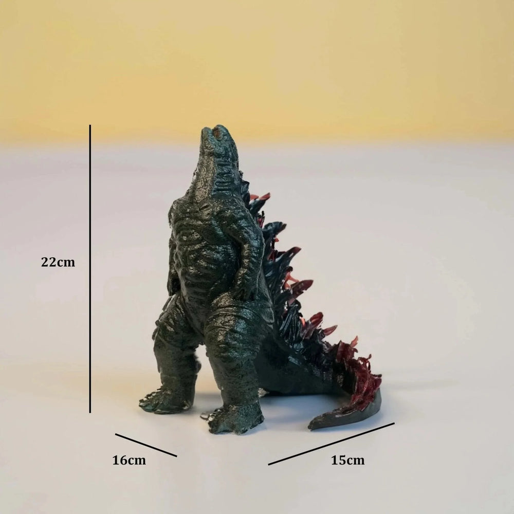 Shin Godzilla Full Scale Sculpture Dark Charcoal Red Spines | Archadia