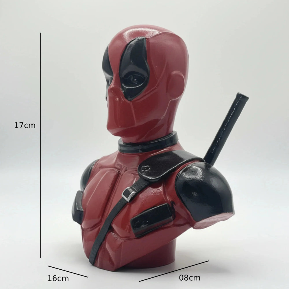 Deadpool Classic Suit Bust | Gloss Red & Black | Marvel Merc Collectible India