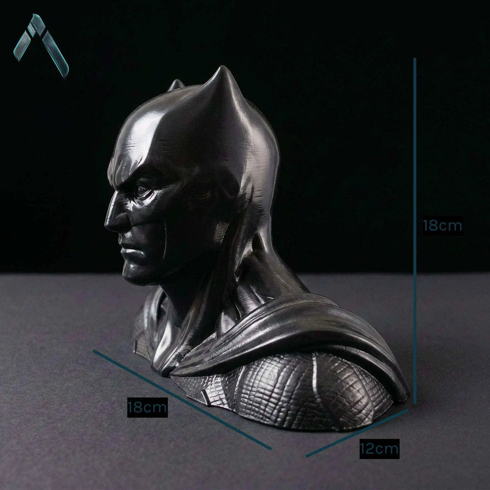 Batman Dark Knight Bust Sculpture | Premium Glossy Black | DC Collectible