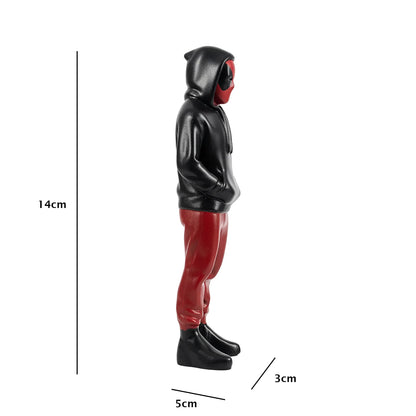 Deadpool Hoodie Incognito Figurine | Matte Black & Red | Marvel Collectible India