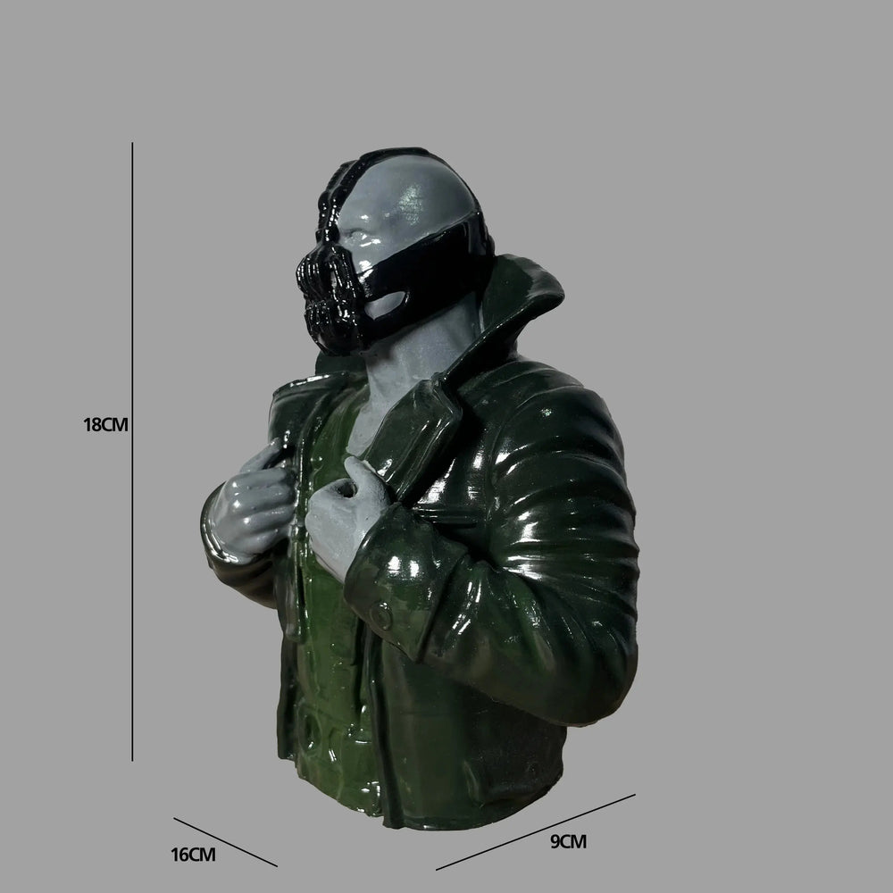 Bane Bust Sculpture | Gloss Green Finish | DC Dark Knight Rises Collectible India