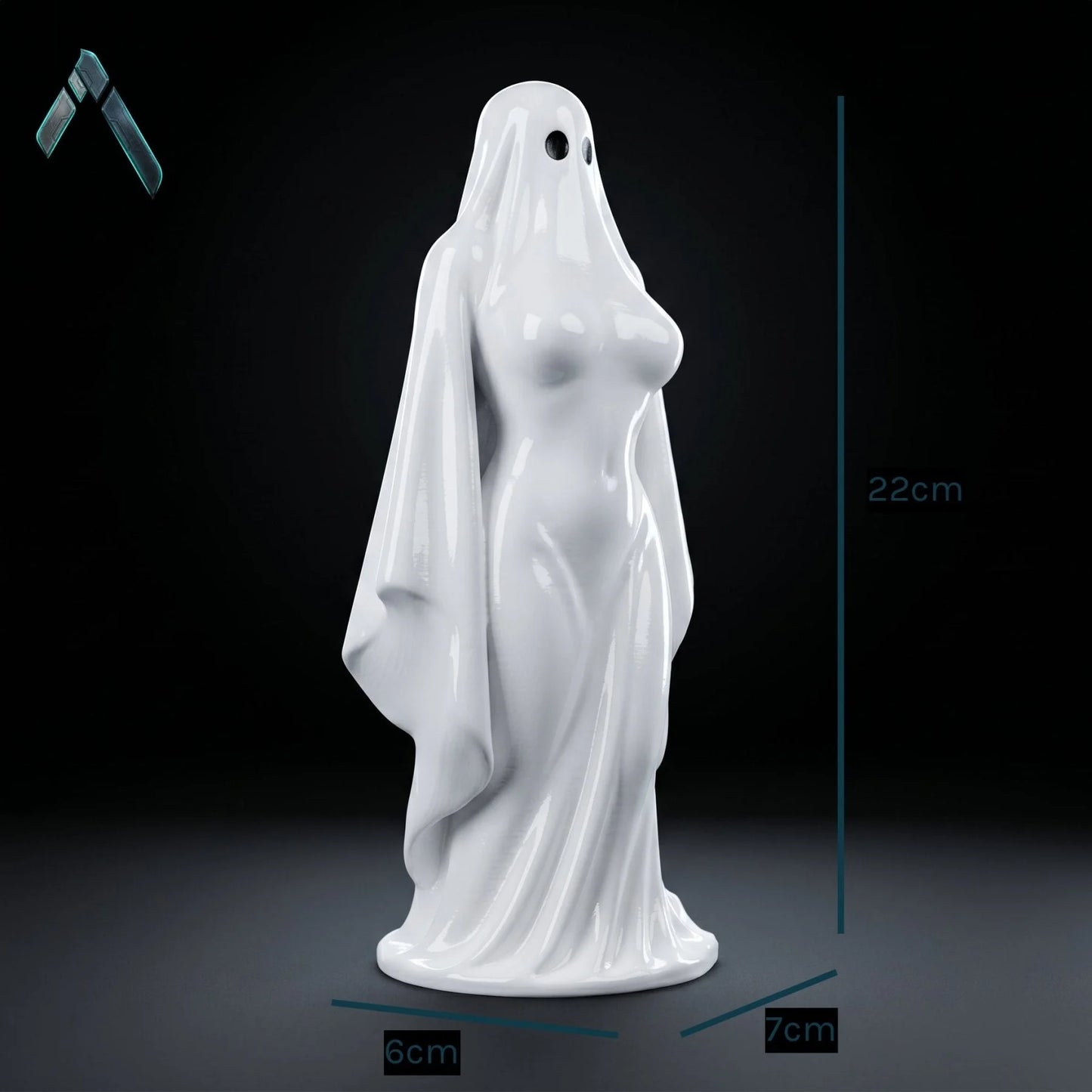 Ghostbusters Ghost Girl Figurine | High-Gloss White Finish | Pop Culture Collectible