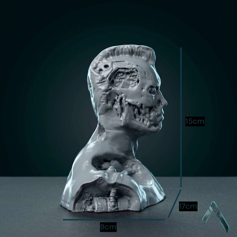 Terminator 3 Arnold Schwarzenegger Bust Sculpture | Matte Resin | Pop Culture Collectible India