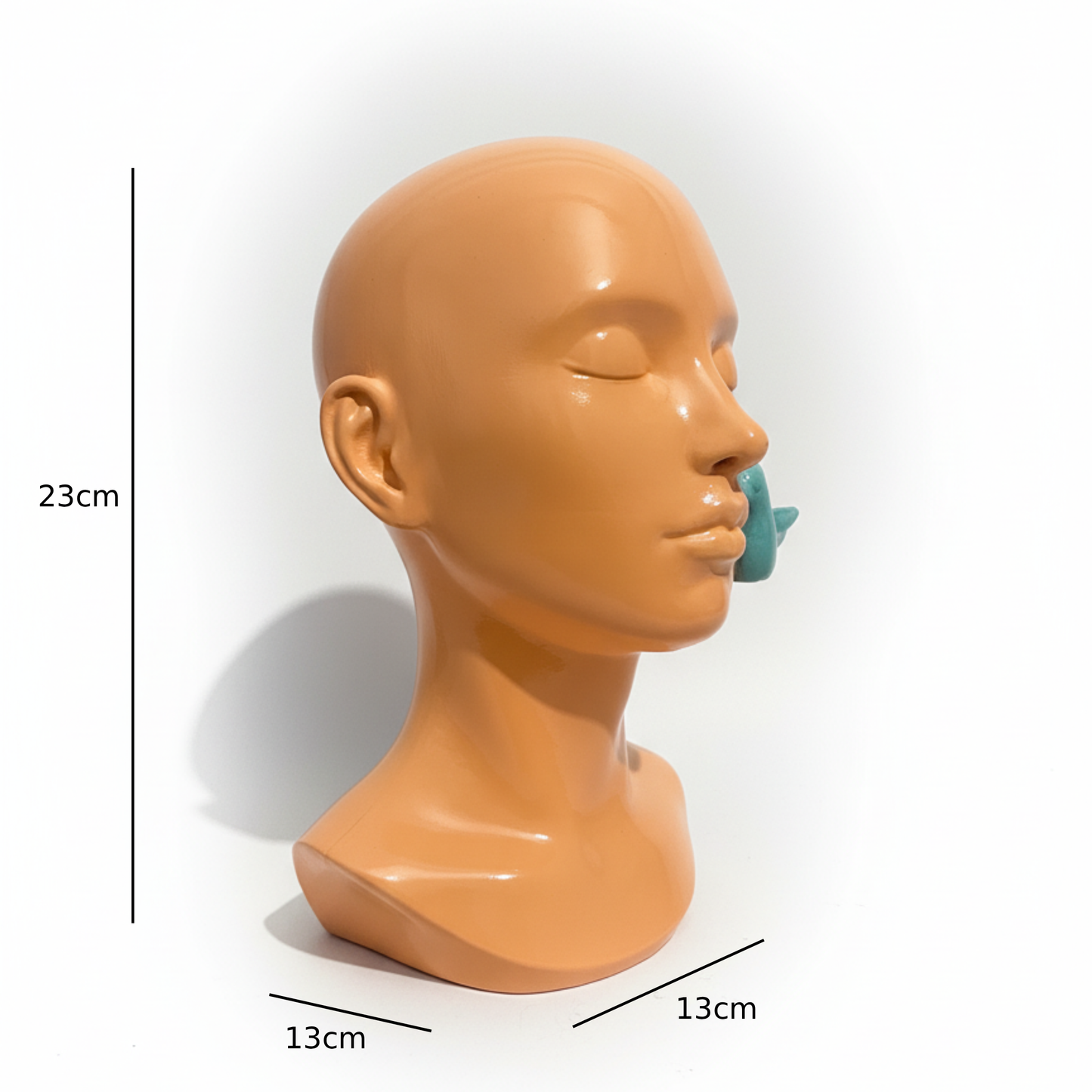 Lady Monk Head Sculpture